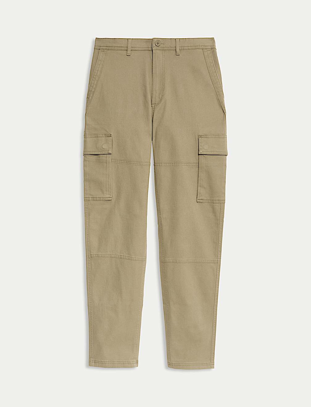 Tapered Fit Stretch Cargo Trousers
