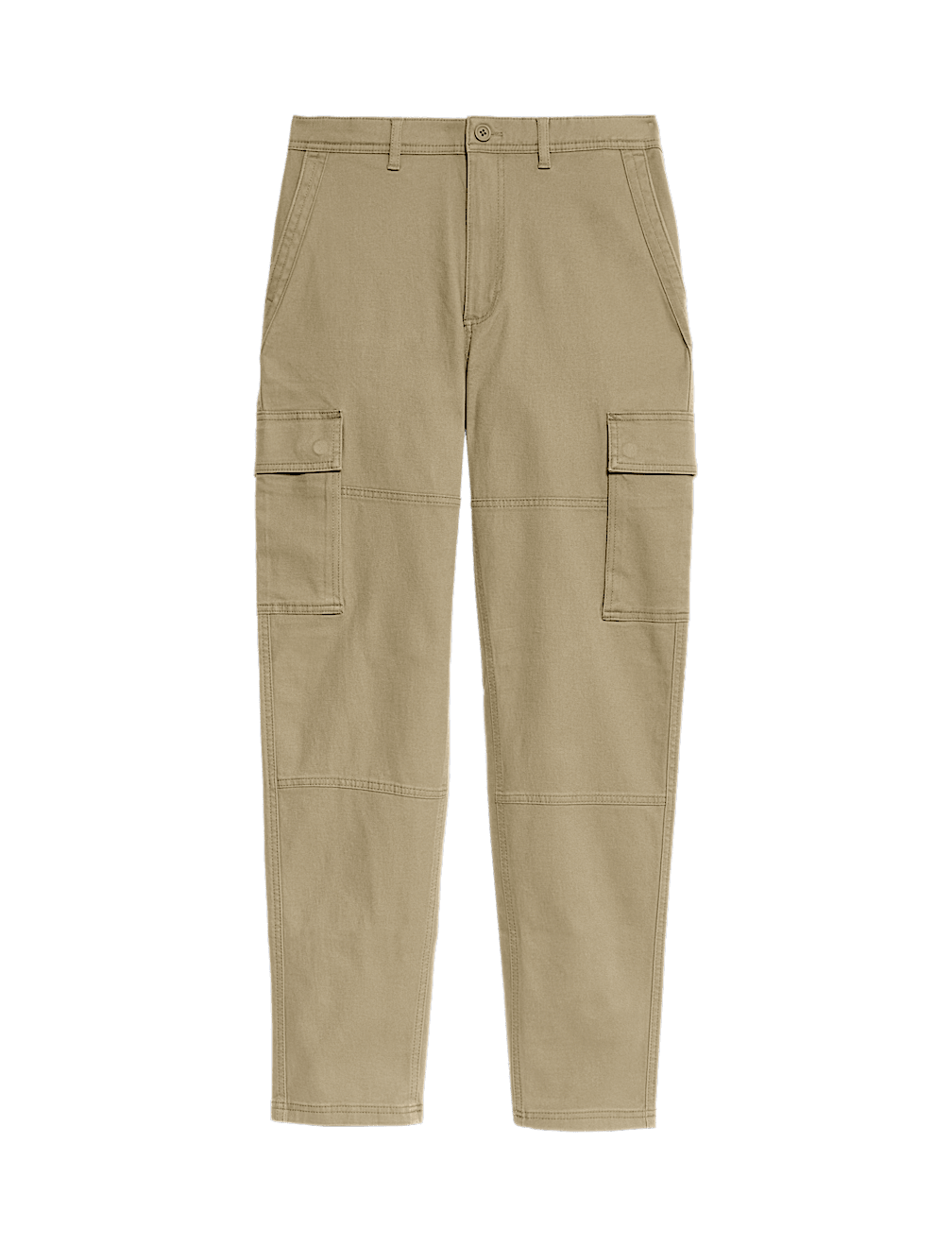 Tapered Fit Stretch Cargo Trousers