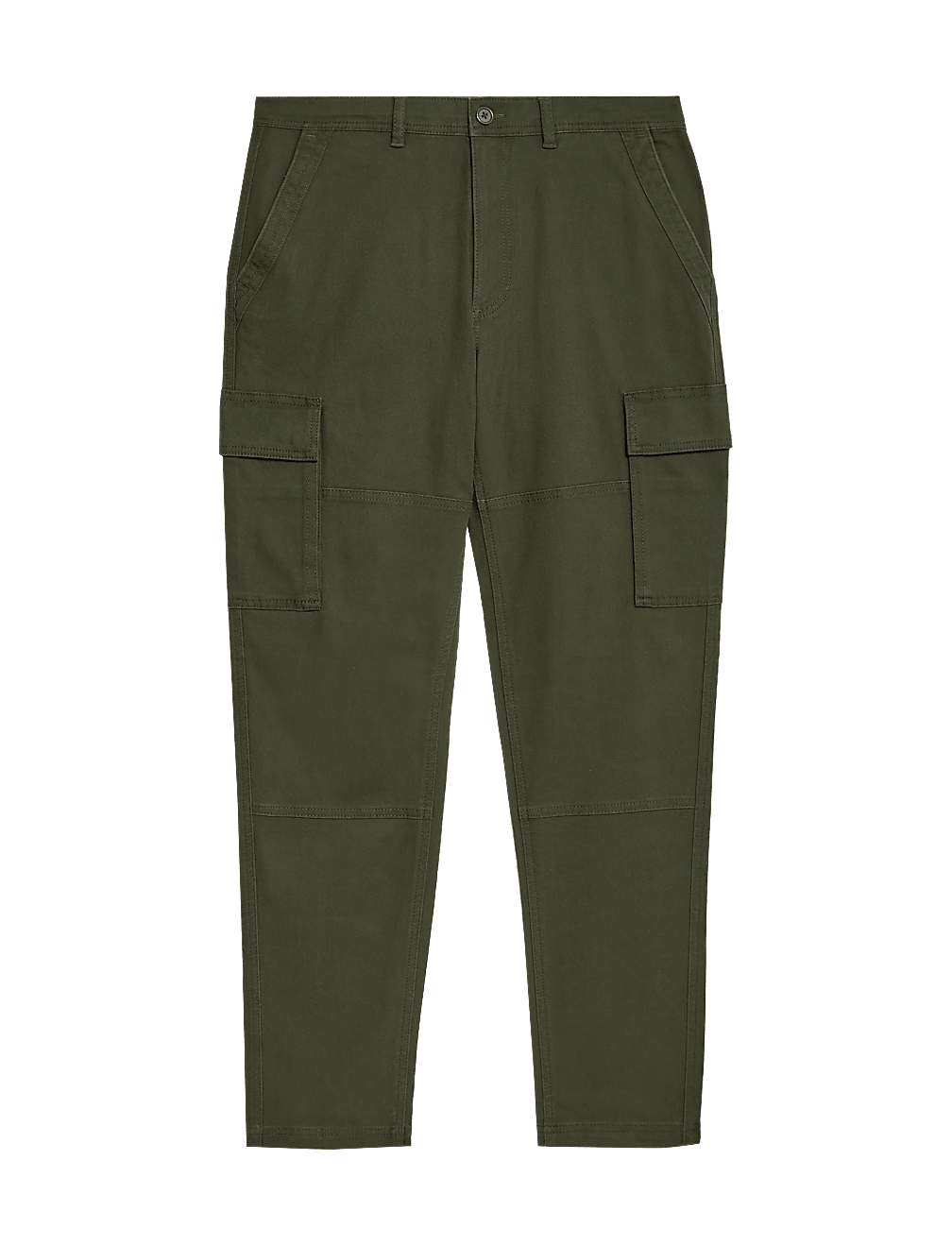 Tapered Fit Stretch Cargo Trousers