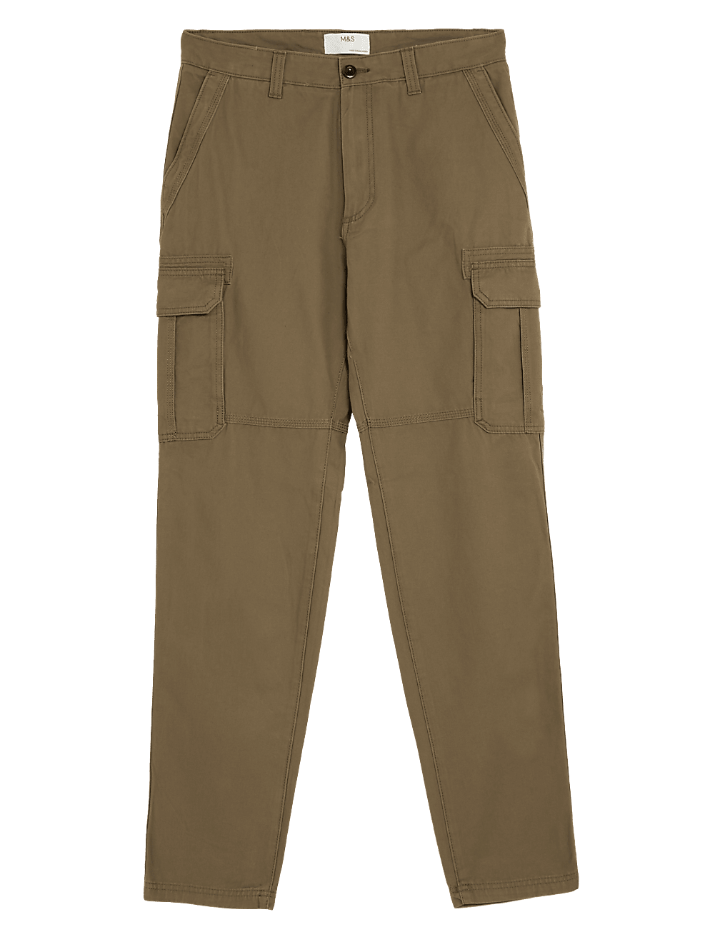 Pure Cotton Utility Cargo Trousers