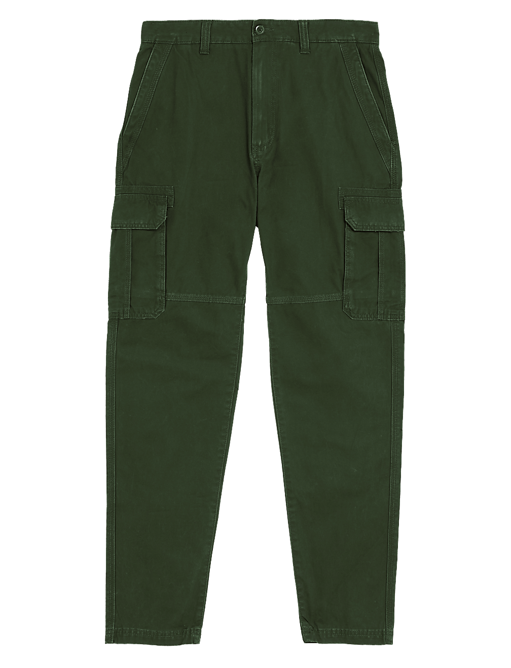 Pure Cotton Utility Cargo Trousers