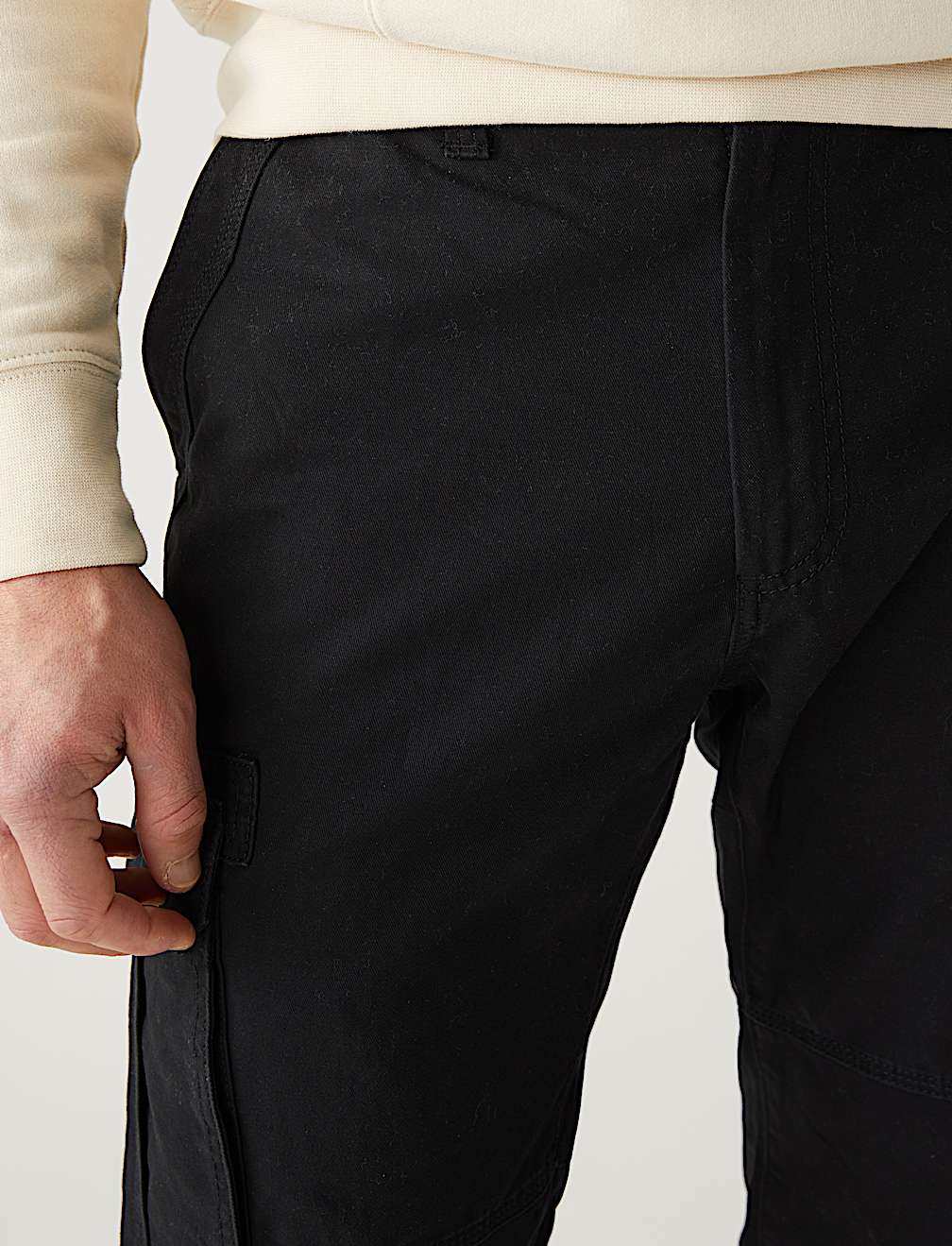 Pure Cotton Utility Cargo Trousers