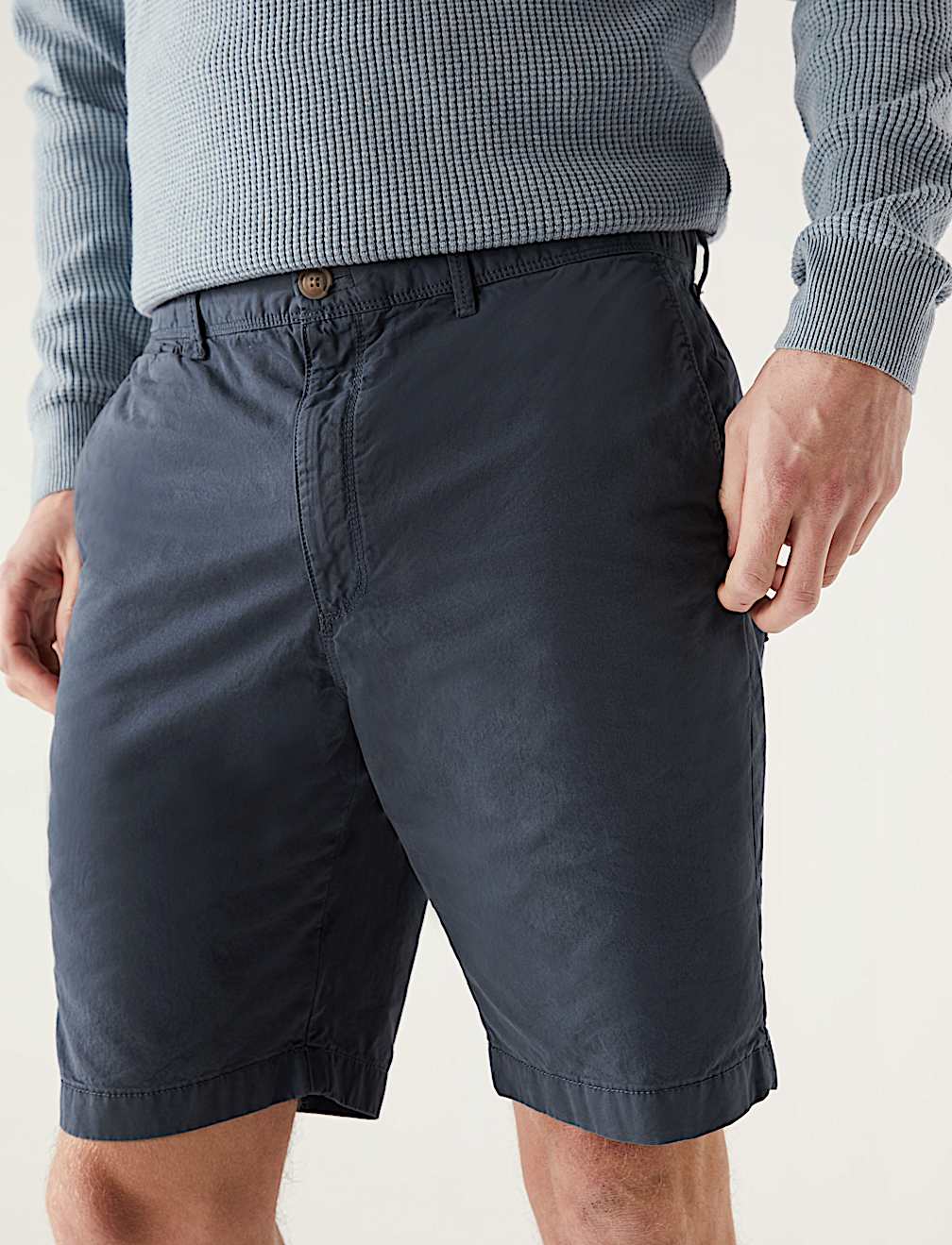 Pure Cotton Half Elasticated Waist Shorts