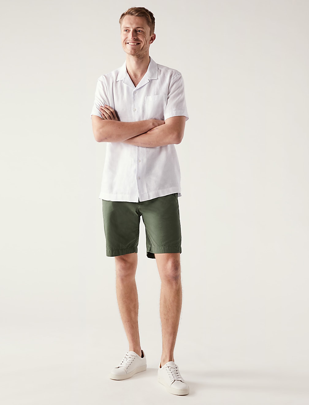 Pure Cotton Half Elasticated Waist Shorts