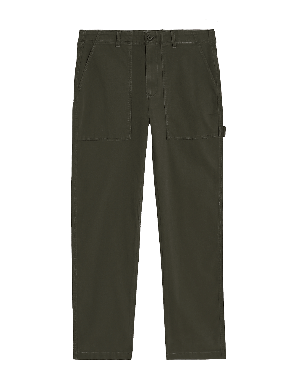 Straight Fit Utility Stretch Trousers