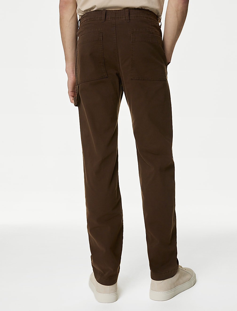 Straight Fit Utility Stretch Trousers
