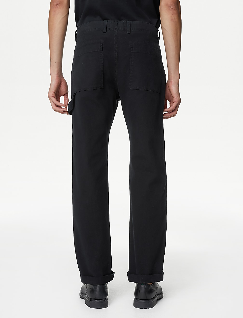 Straight Fit Utility Stretch Trousers