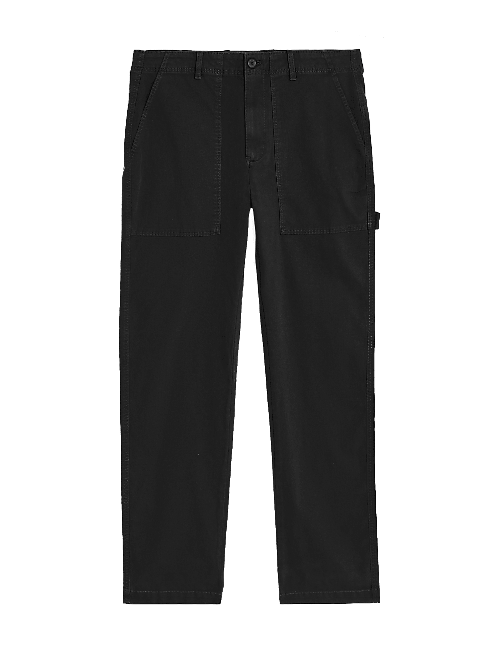 Straight Fit Utility Stretch Trousers