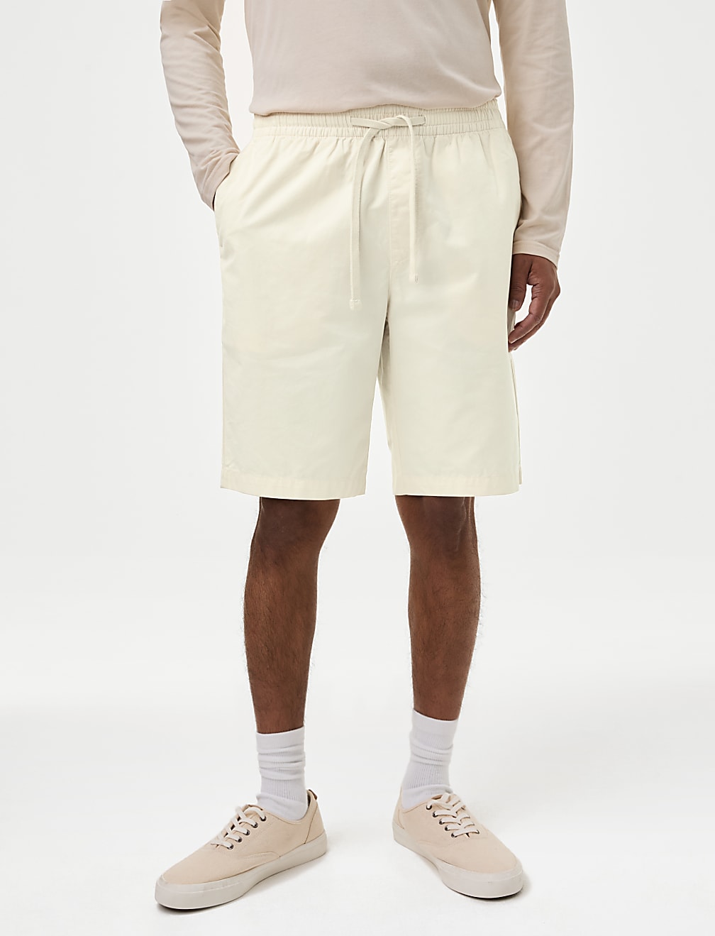 Pure Cotton Elasticated Waist Shorts