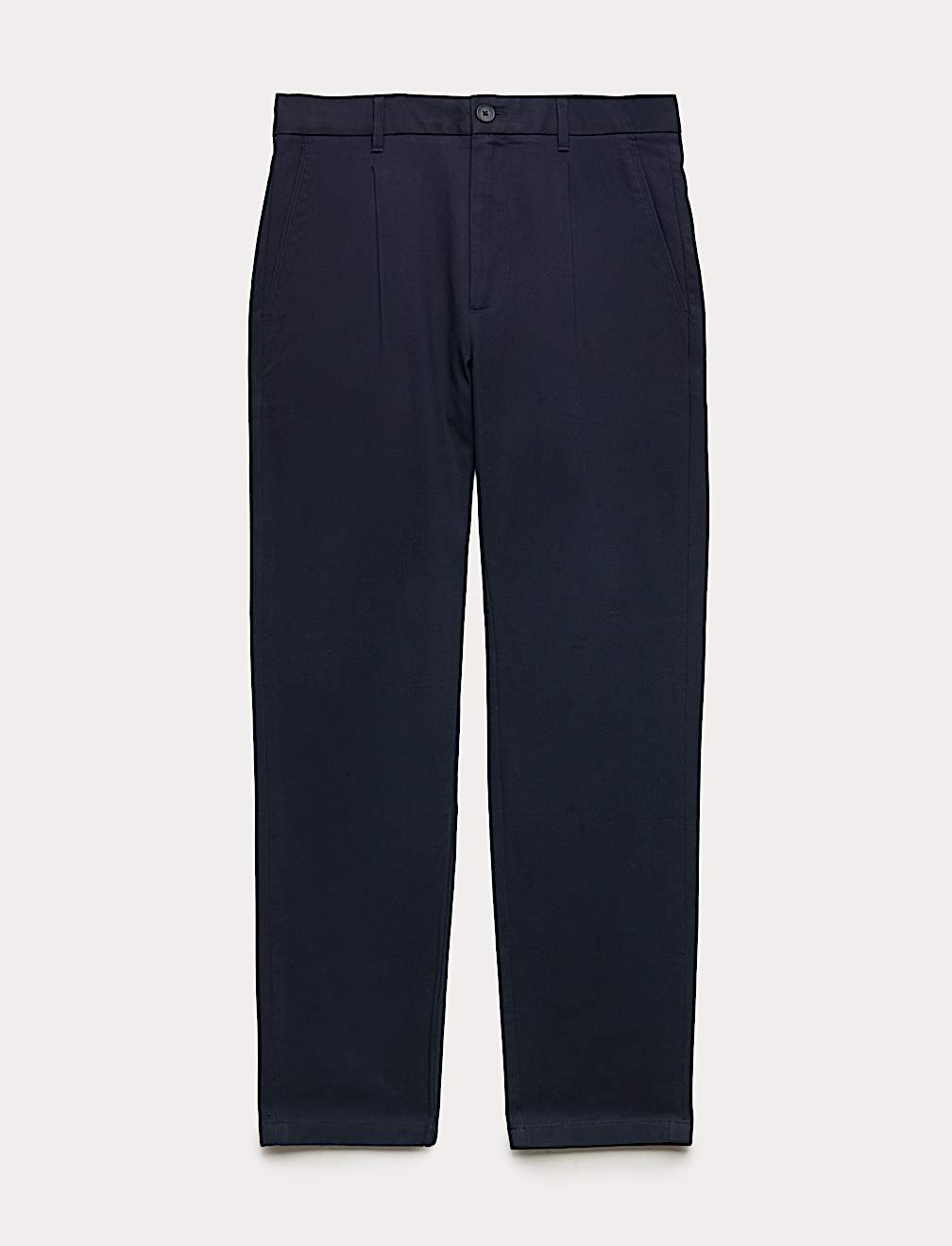 Tapered Fit Textured Dobby Pleat Front Chinos