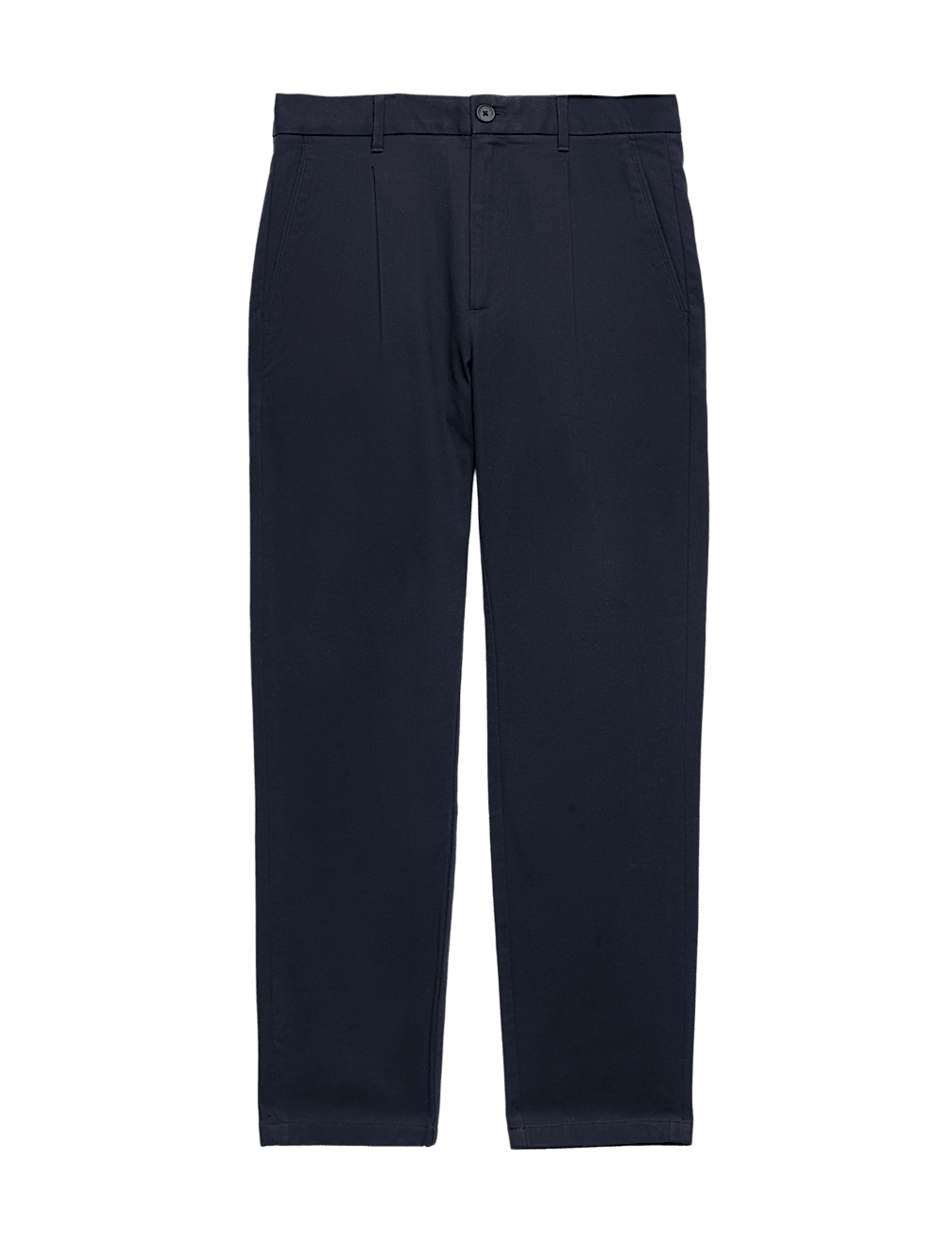 Tapered Fit Textured Dobby Pleat Front Chinos
