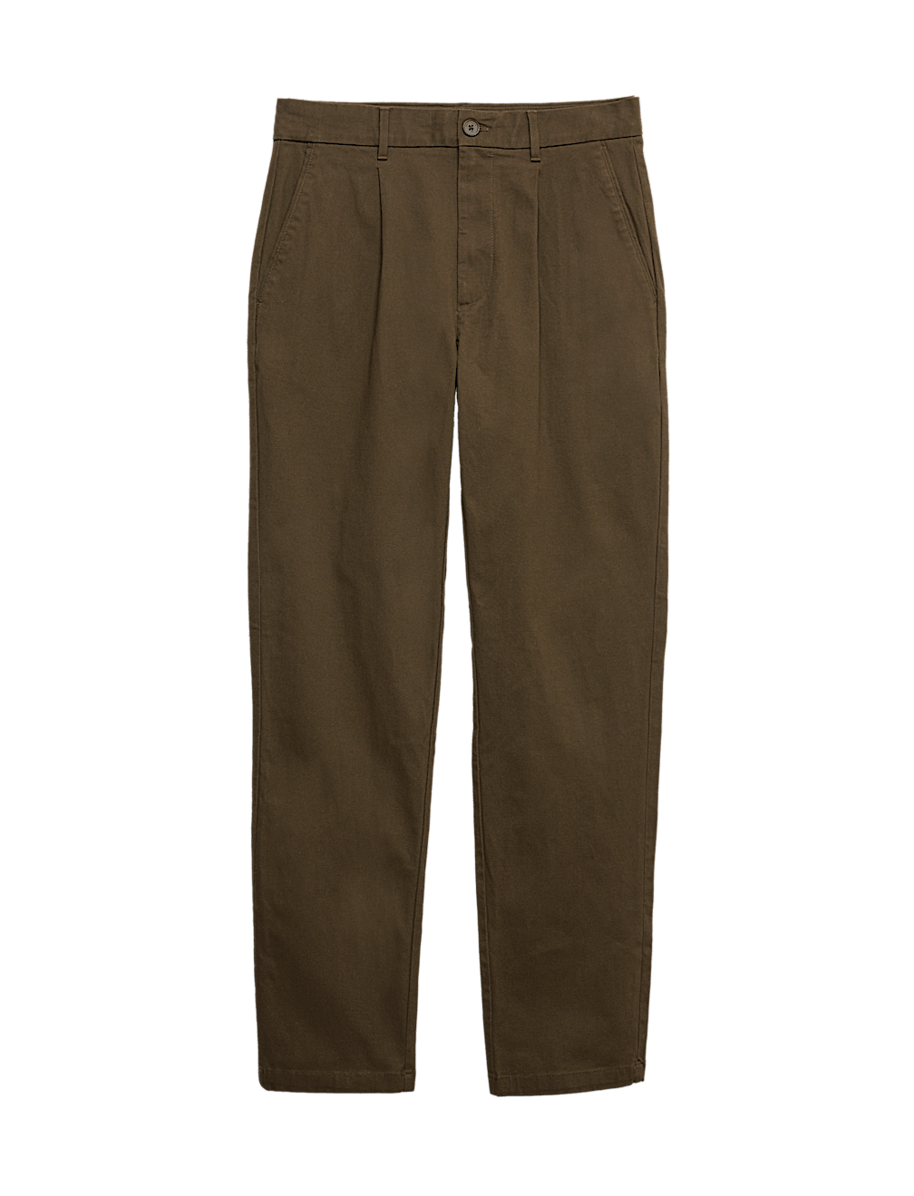 Regular Fit Textured Dobby Pleat Front Chinos