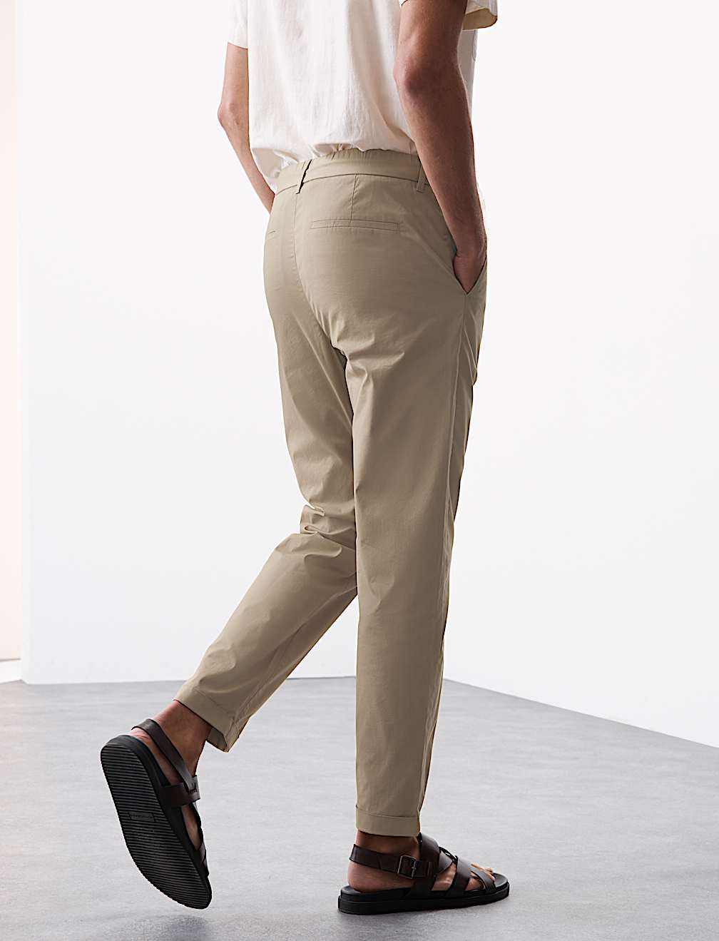 Super Lightweight Tapered Fit Elasticated Waist Trousers