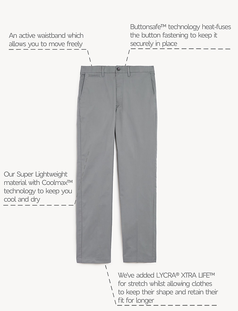 Regular Fit Super Lightweight Chinos