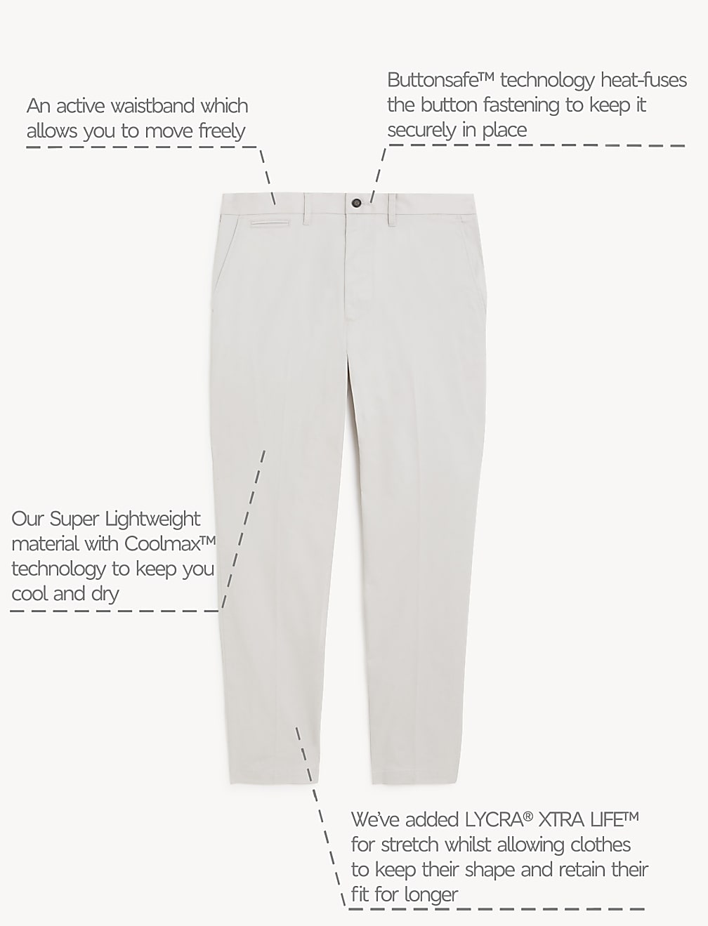 Regular Fit Super Lightweight Chinos