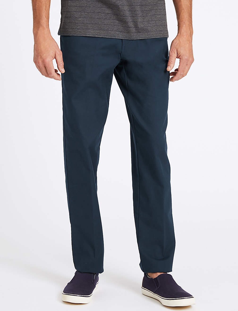 Regular Fit Chinos with Stretch