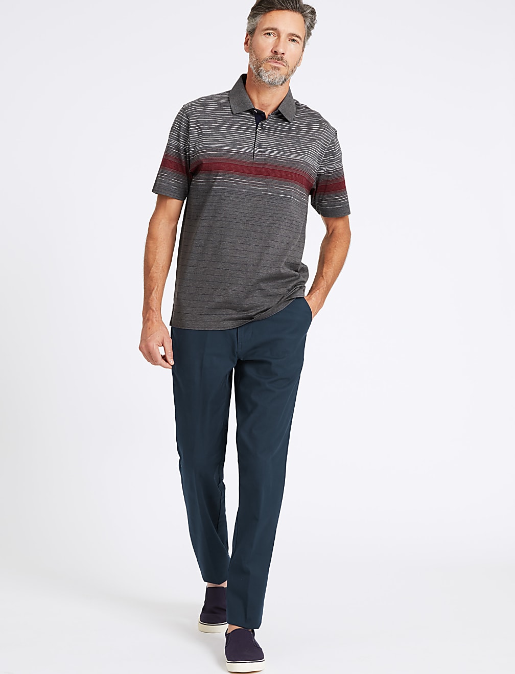 Regular Fit Chinos with Stretch