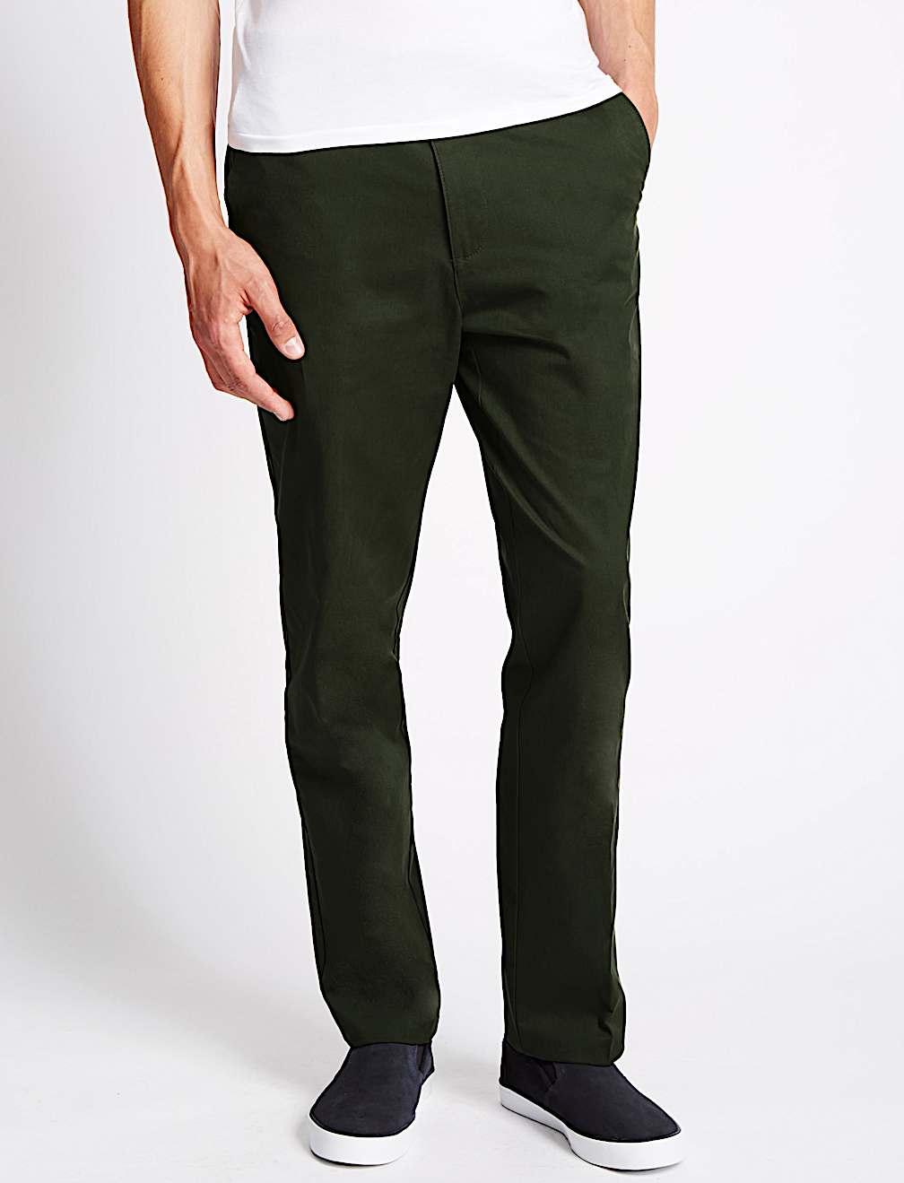 Regular Fit Pure Cotton Chinos with Stormwear&trade;