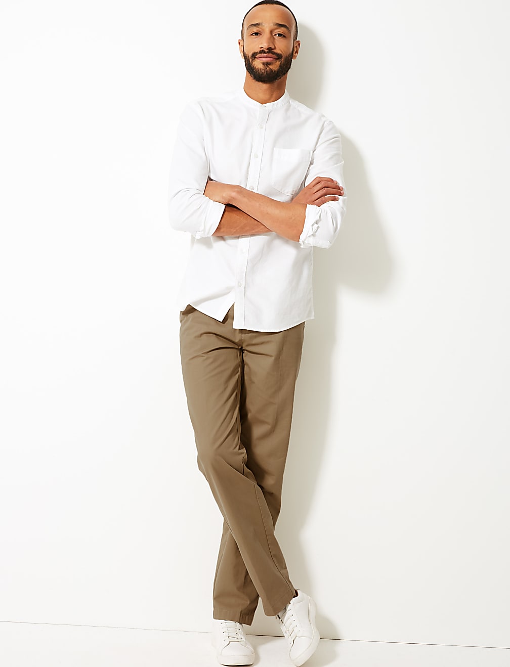 Regular Fit Pure Cotton Chinos with Stormwear&trade;