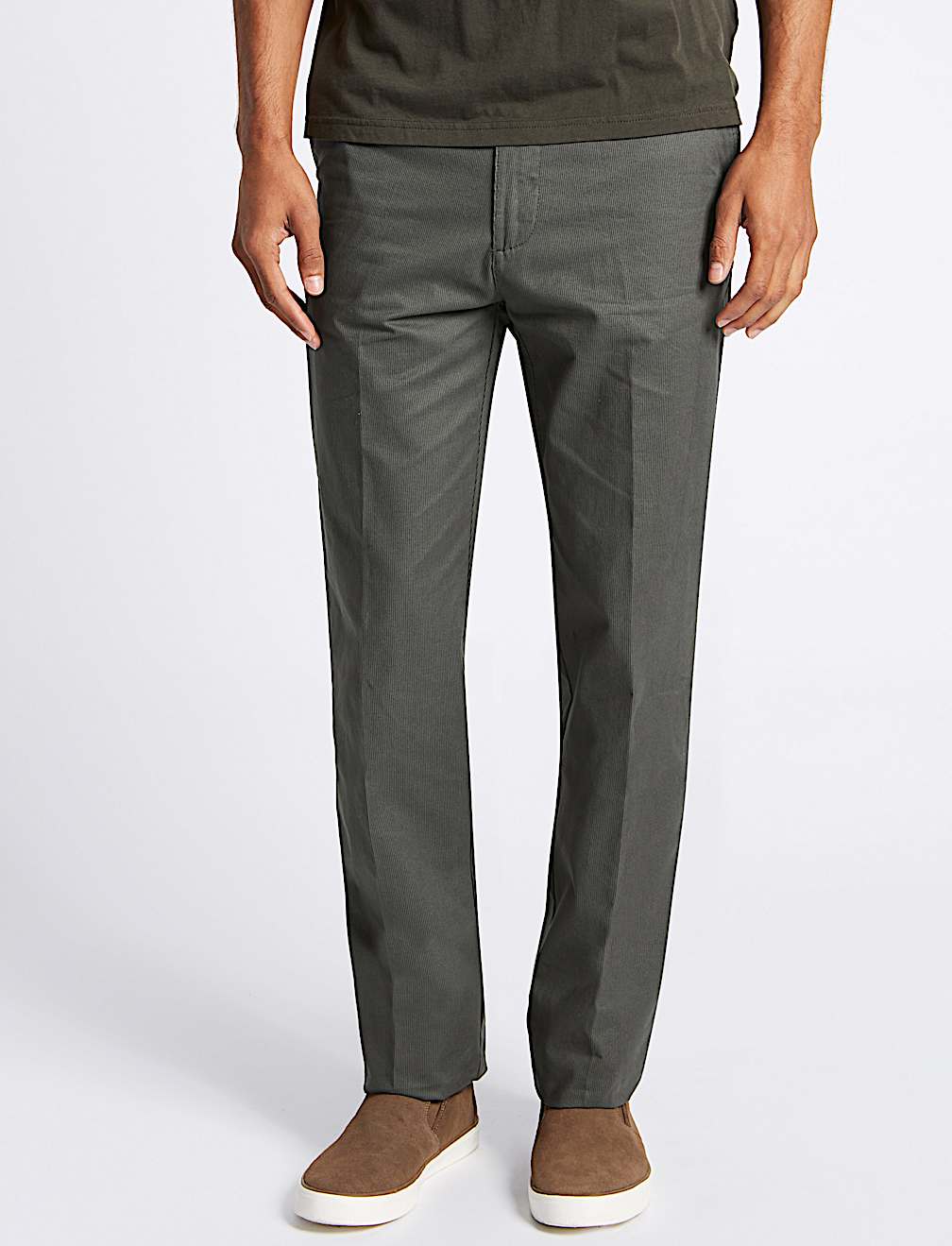Regular Fit Pure Cotton Chinos with Stormwear&trade;