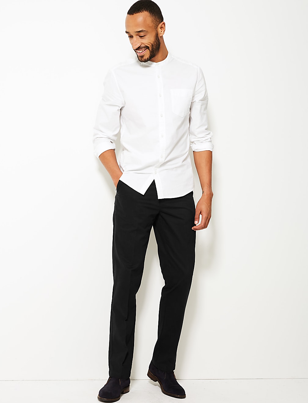 Regular Fit Pure Cotton Chinos with Stormwear&trade;