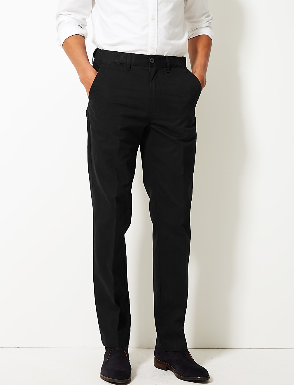 Regular Fit Pure Cotton Chinos with Stormwear&trade;