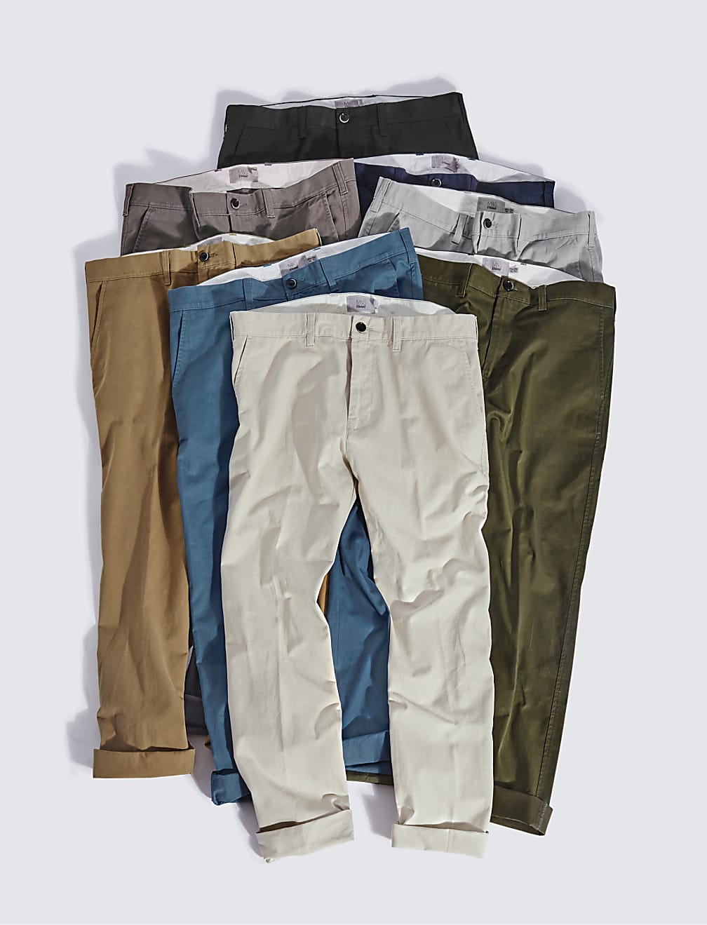 Straight Fit Pure Cotton Chinos