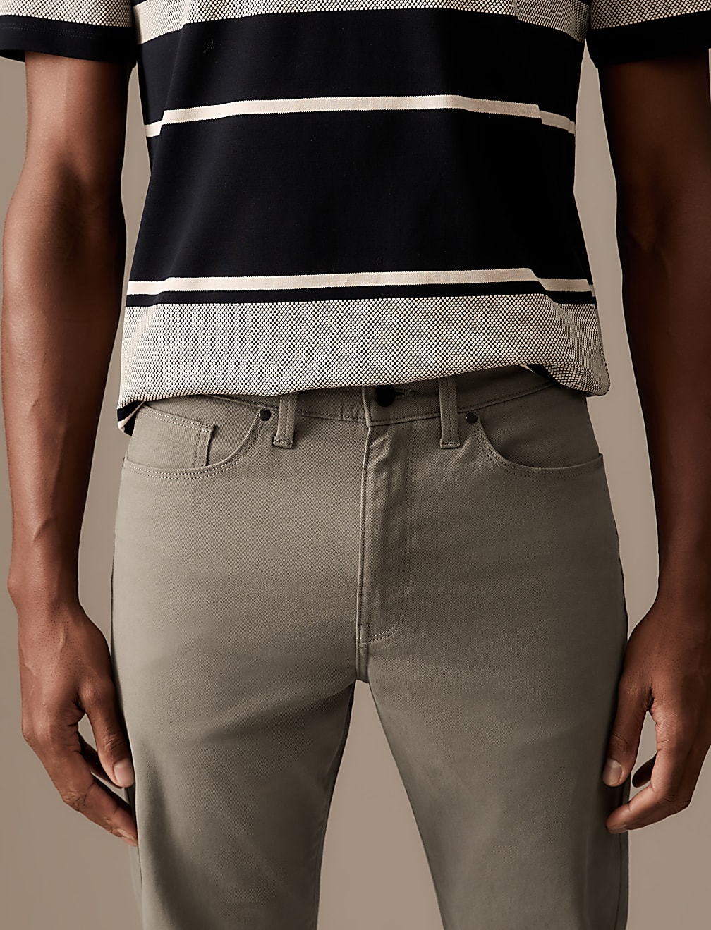 Slim Fit Italian 5 Pocket Trousers