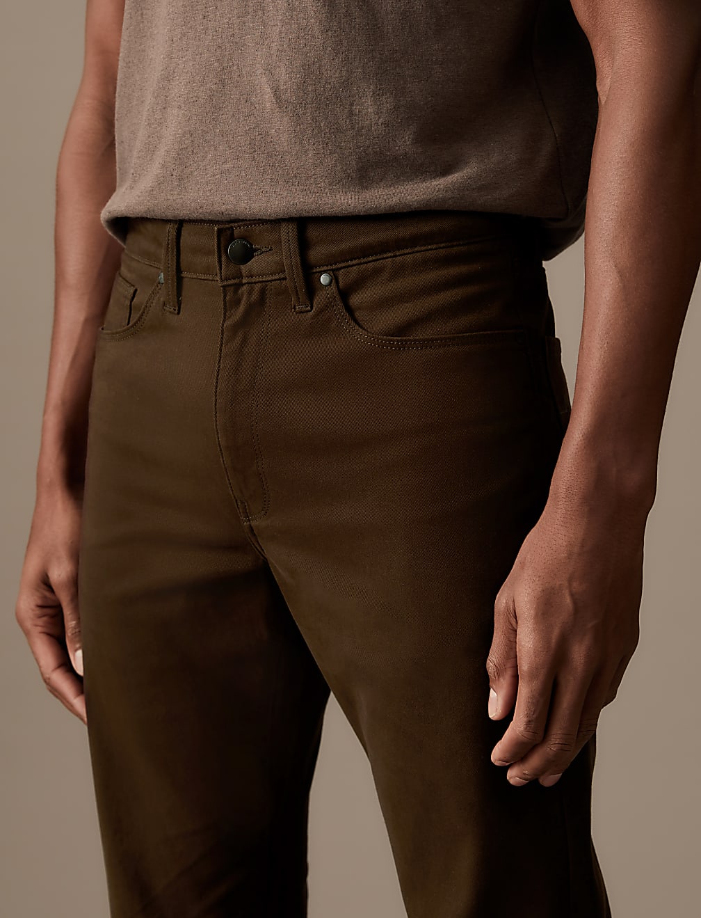 Slim Fit Italian 5 Pocket Trousers