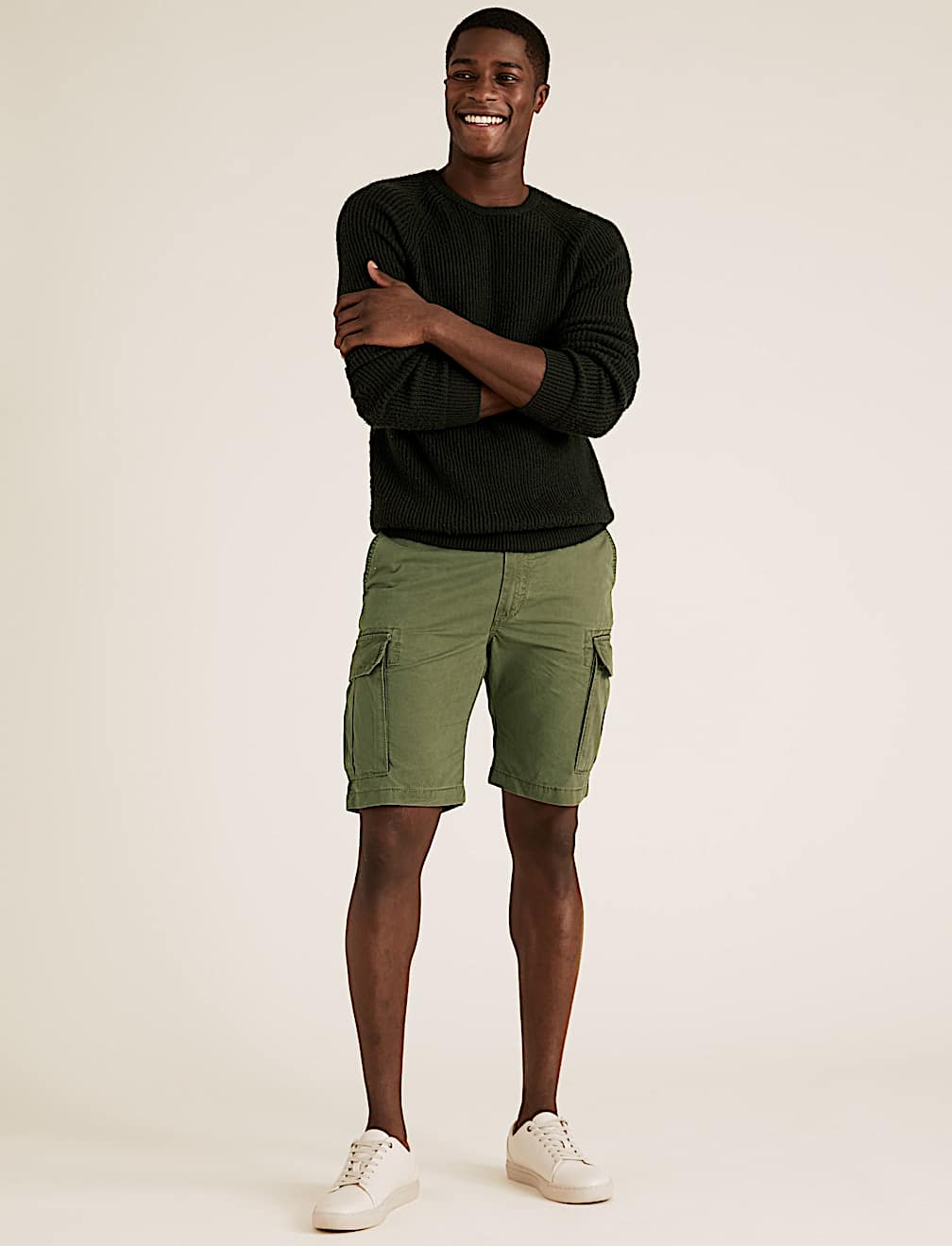 Pure Cotton Cargo Shorts