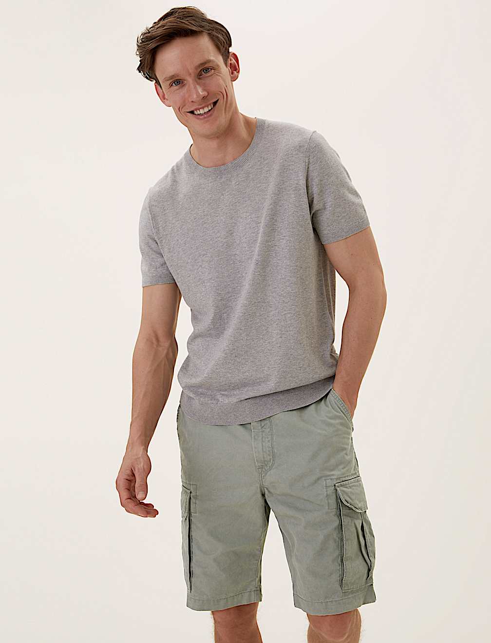 Pure Cotton Cargo Shorts