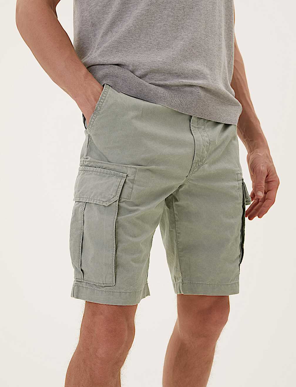 Pure Cotton Cargo Shorts