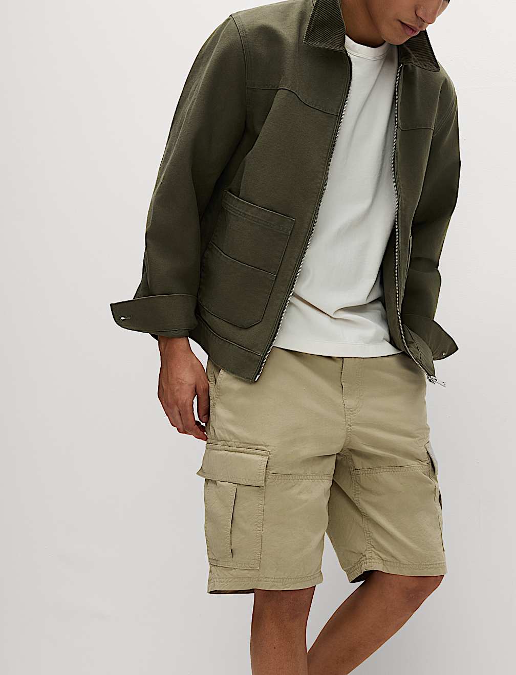 Pure Cotton Cargo Shorts
