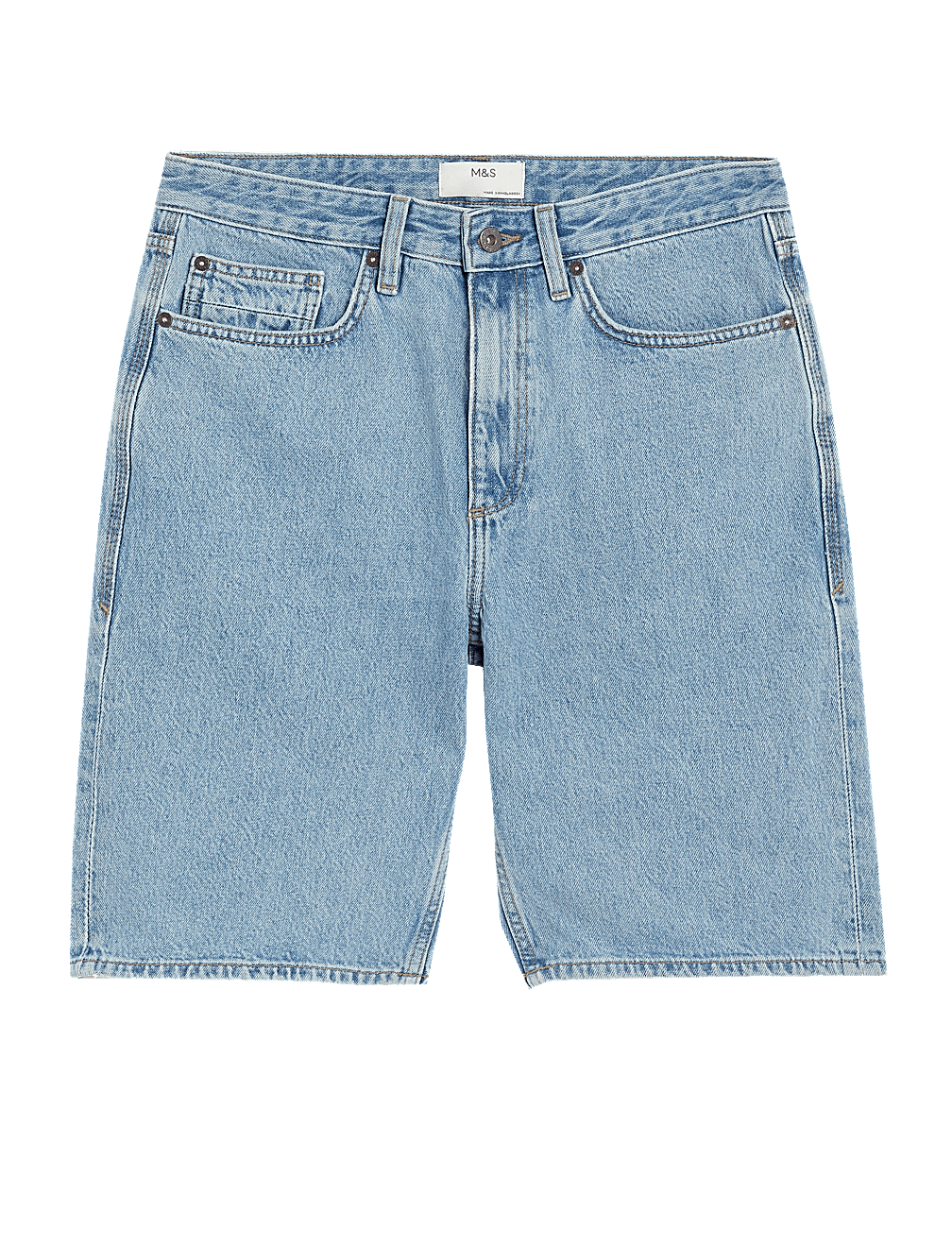 Recycled Rigid Denim Shorts