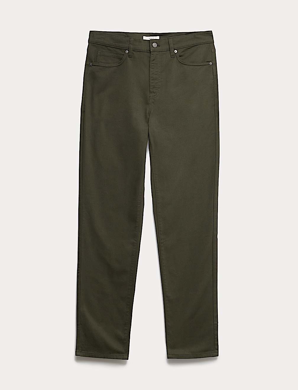Straight Fit Textured 5 Pocket Trousers