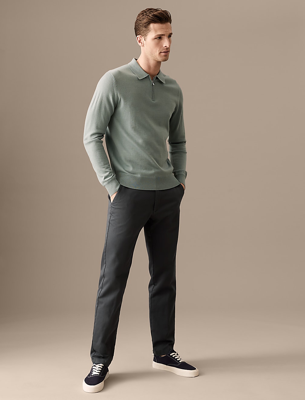 Regular Fit Italian Stretch Chinos
