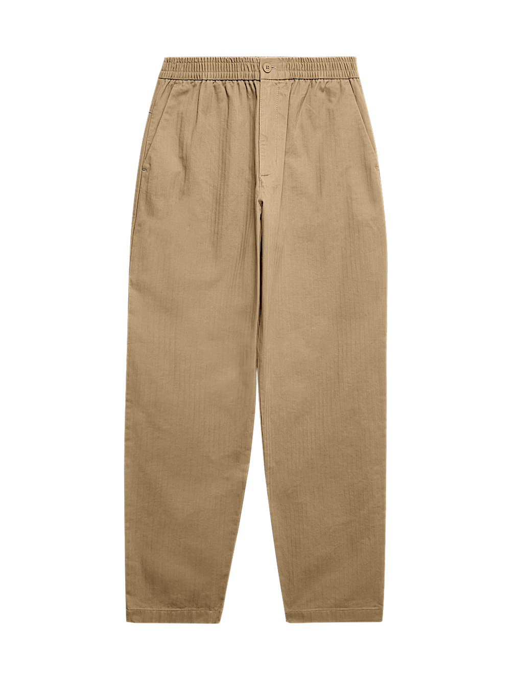 Pure Cotton Herringbone Trousers
