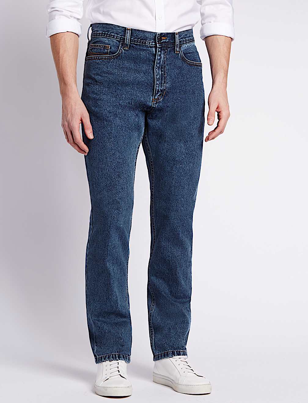 Pure Cotton Regular Fit Jeans