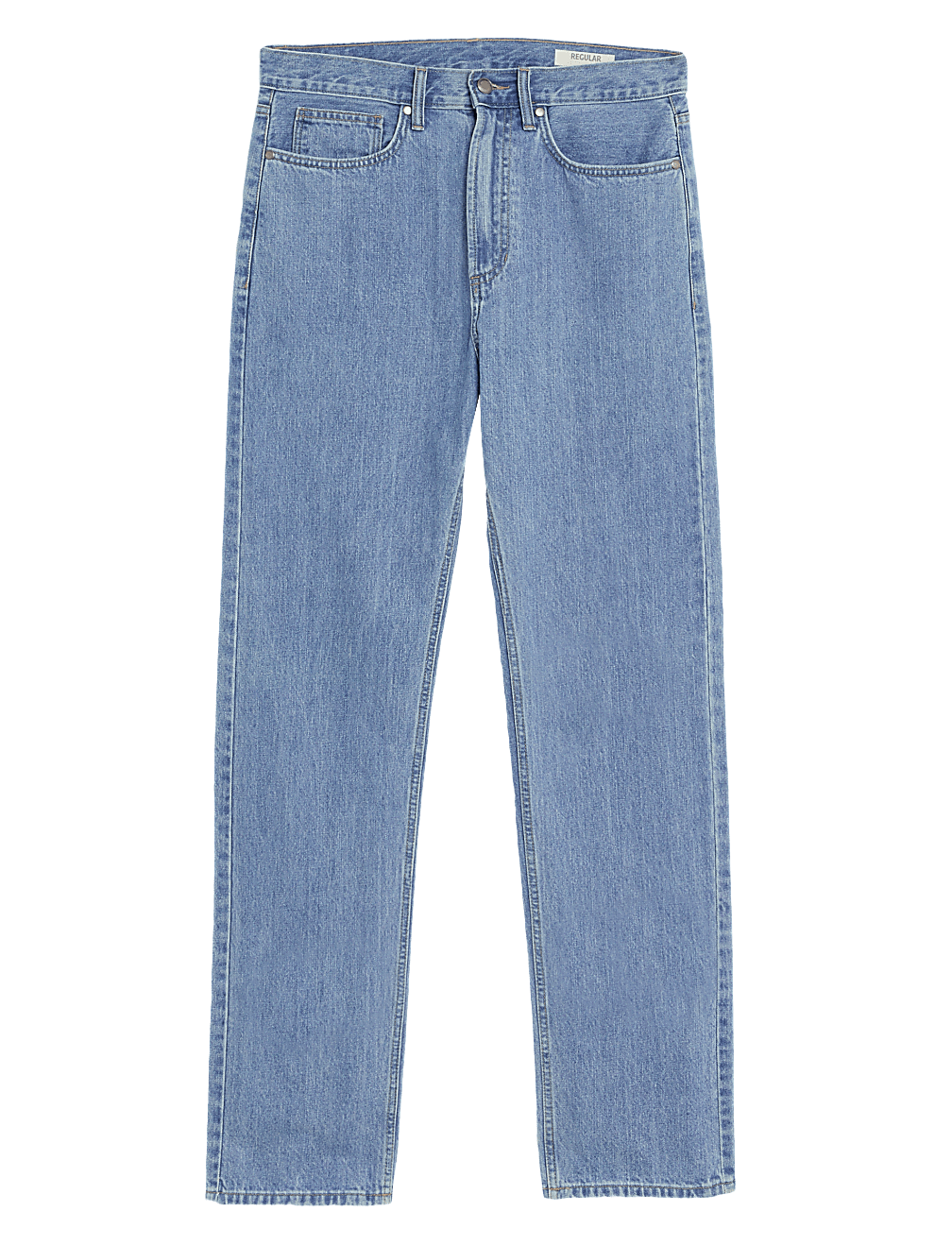 Pure Cotton Straight Fit Jeans