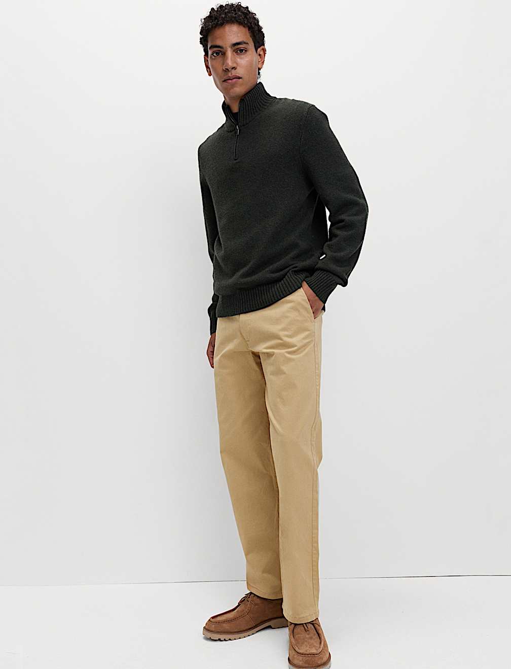 Loose Fit Stretch Chinos