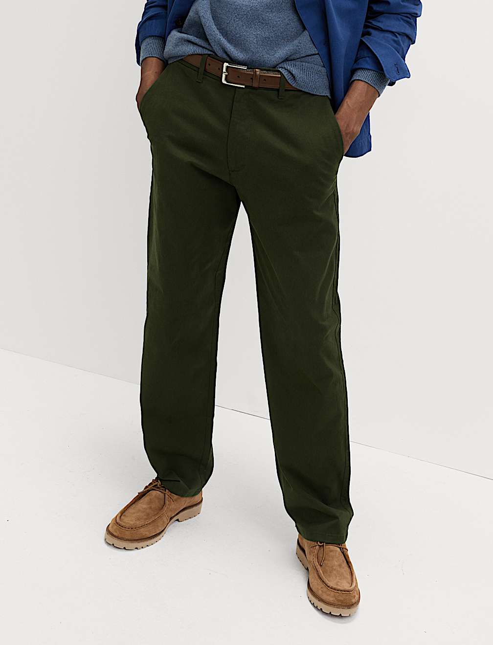 Loose Fit Stretch Chinos