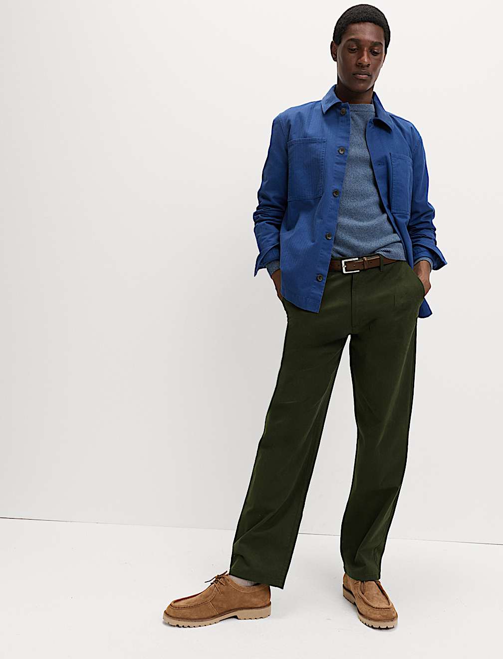Loose Fit Stretch Chinos