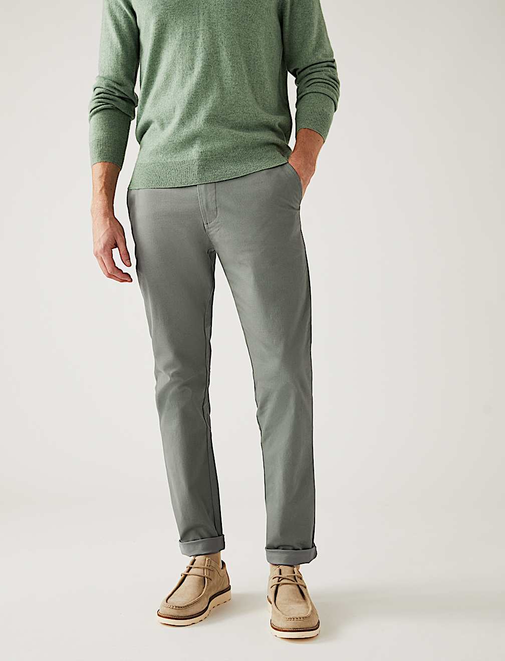 Regular Fit Stretch Chino