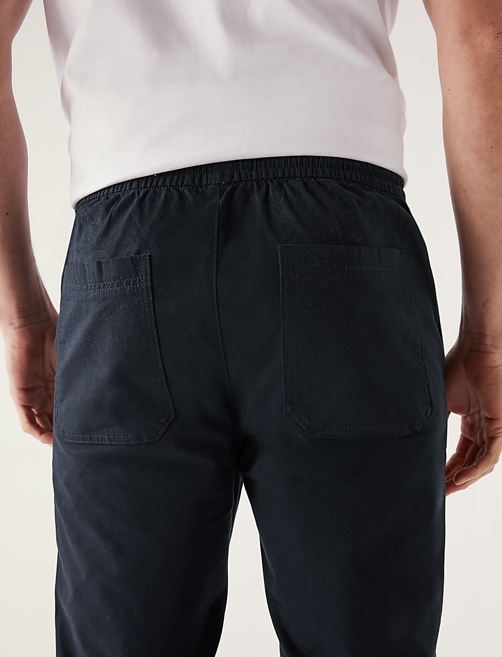 Tapered Fit Elasticated Waist Trousers
