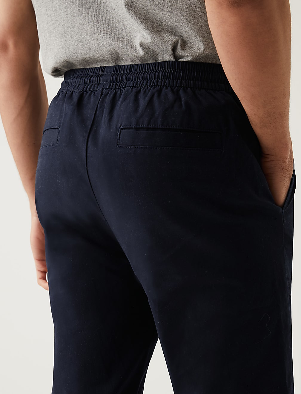 Slim Fit Elasticated Waist Cuffed Joggers