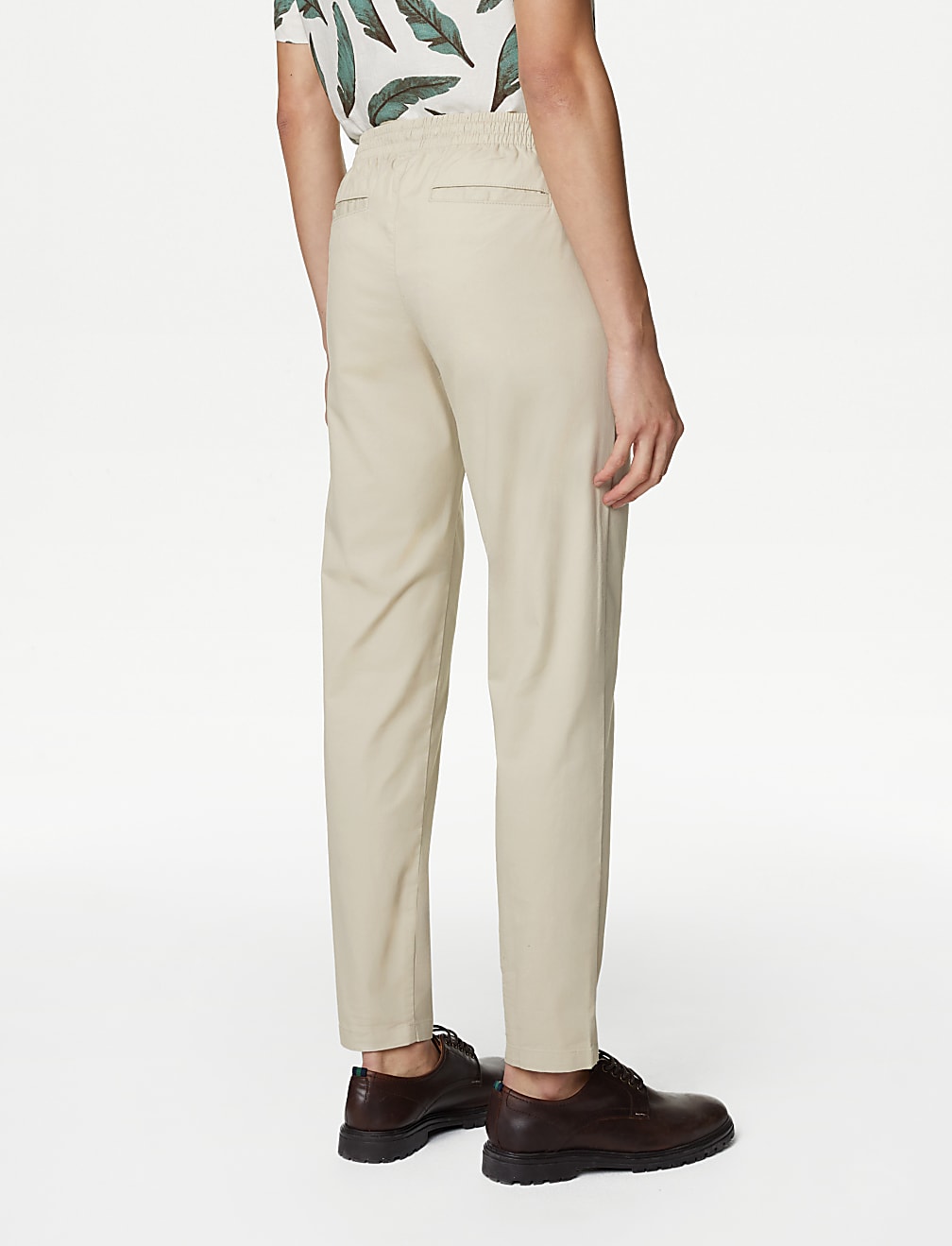 Tapered Fit Elasticated Waist Trousers