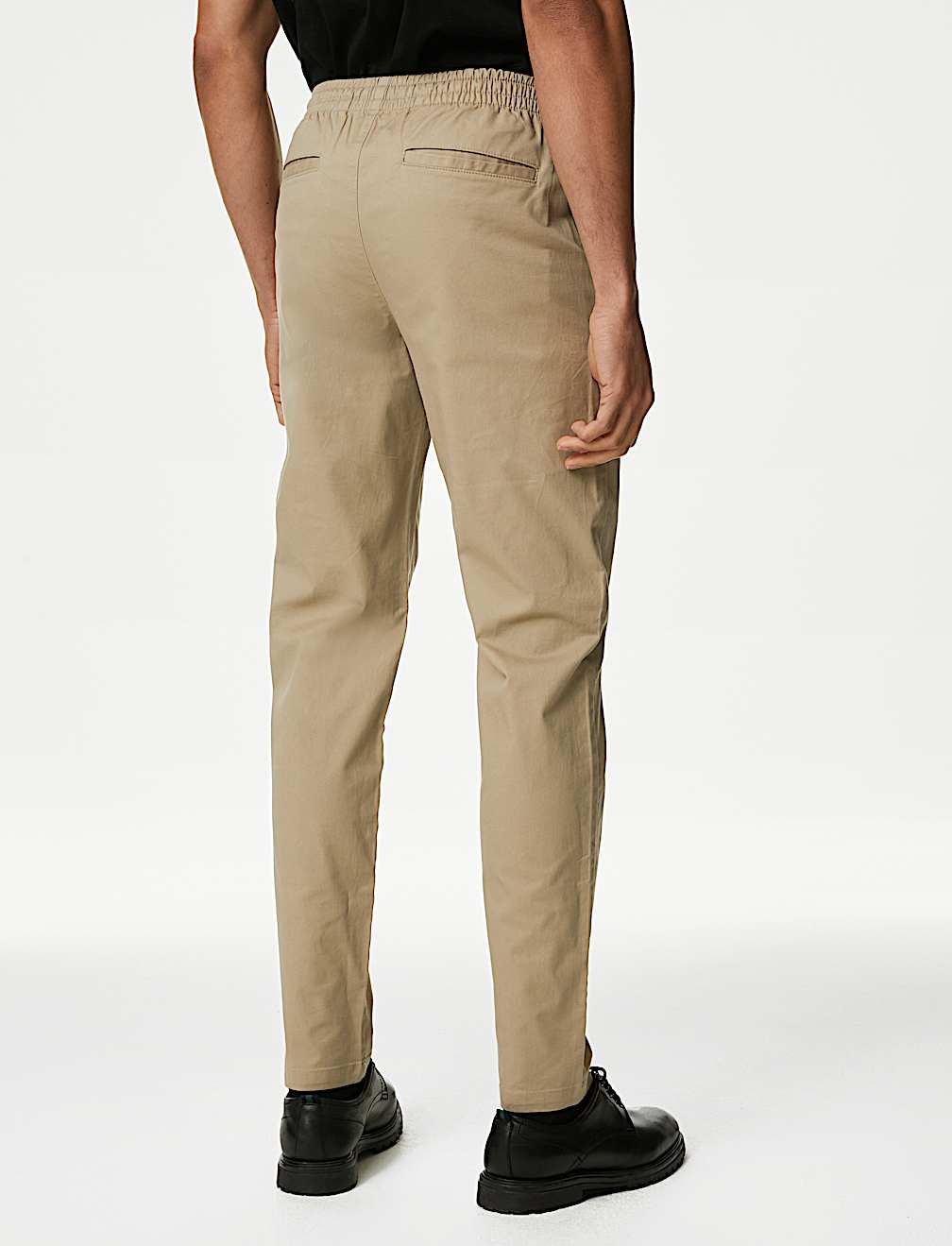 Tapered Fit Elasticated Waist Trousers