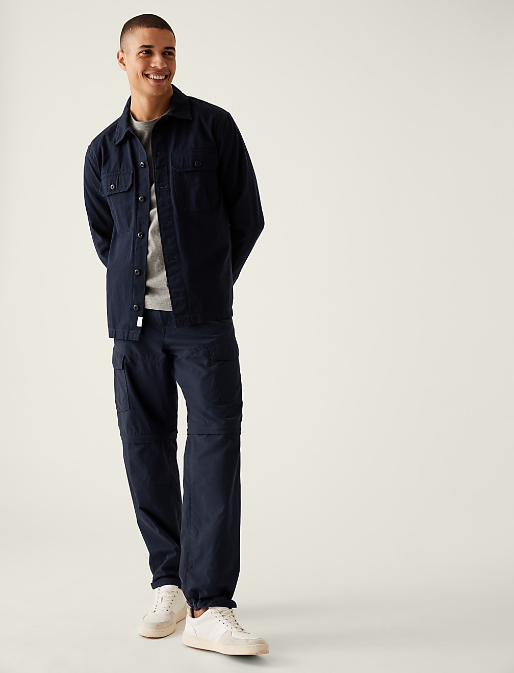 Regular Fit Zip Off Trekking Cargo Trousers