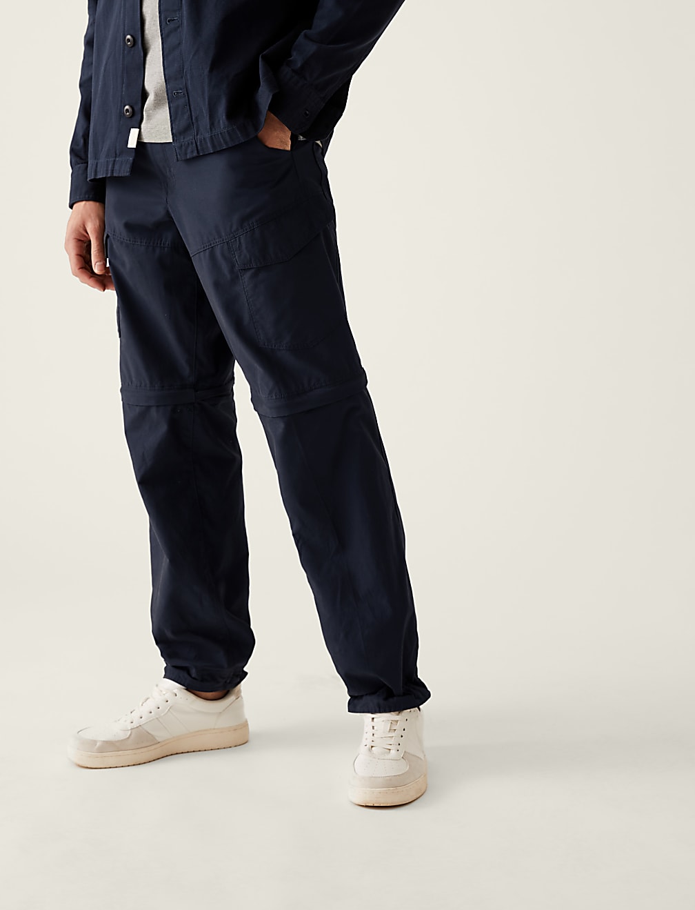 Regular Fit Zip Off Trekking Cargo Trousers