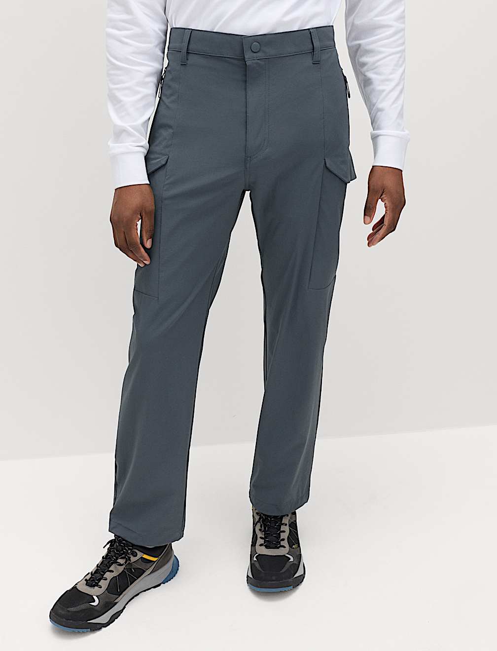 Straight Fit Technical Cargo Trousers
